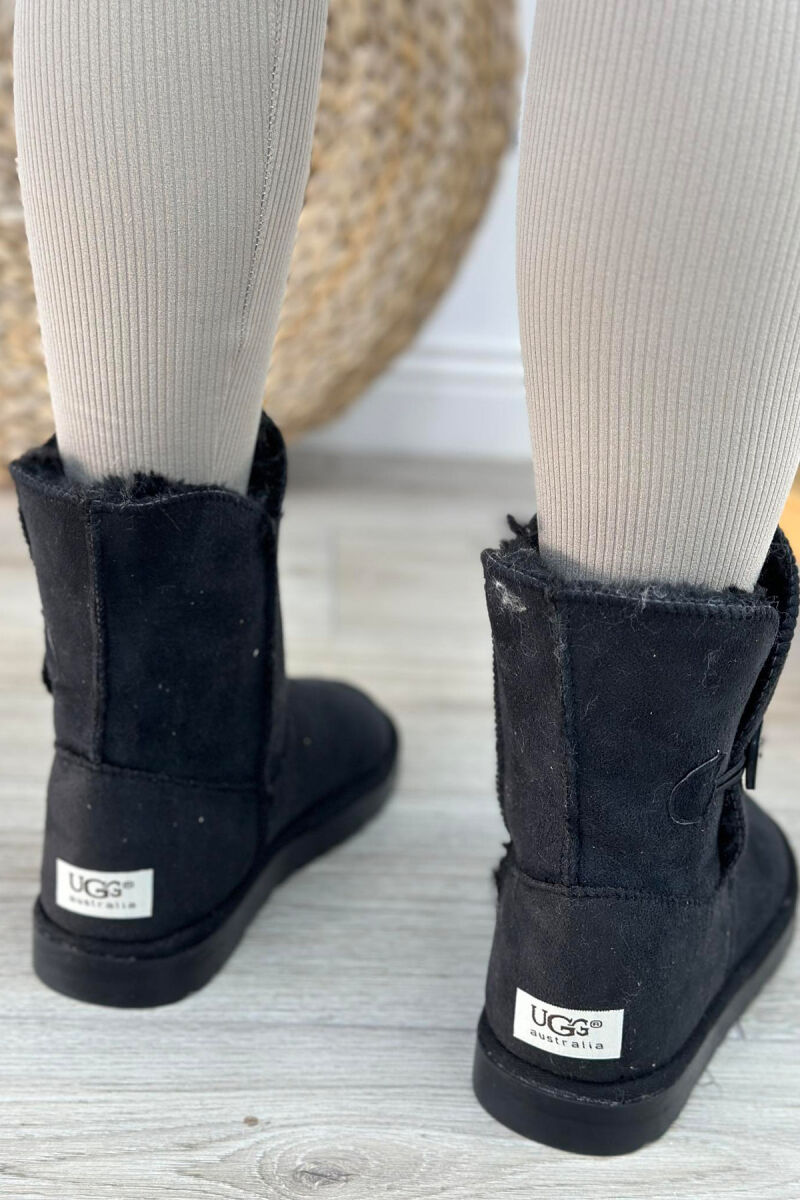 LONG BUTTON WOMAN UGG BLACK/ E ZEZE - 3