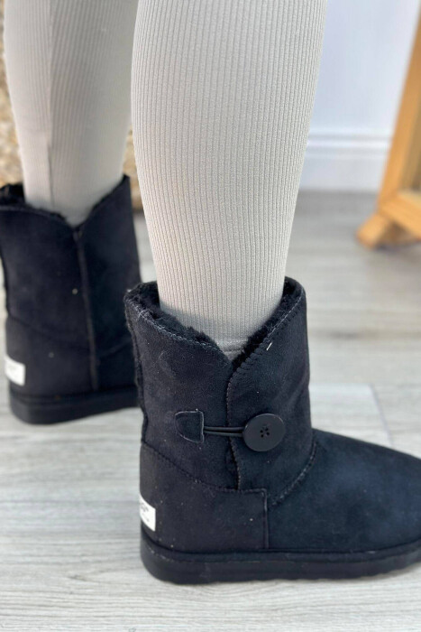 LONG BUTTON WOMAN UGG BLACK/ E ZEZE - 2