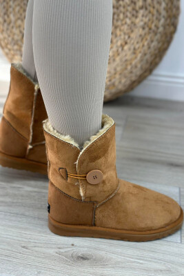 LONG BUTTON WOMAN UGG BROWN/KAFE 