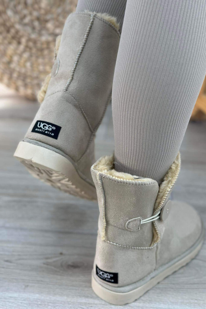 LONG BUTTON WOMAN UGG CREAM/KREM - 3