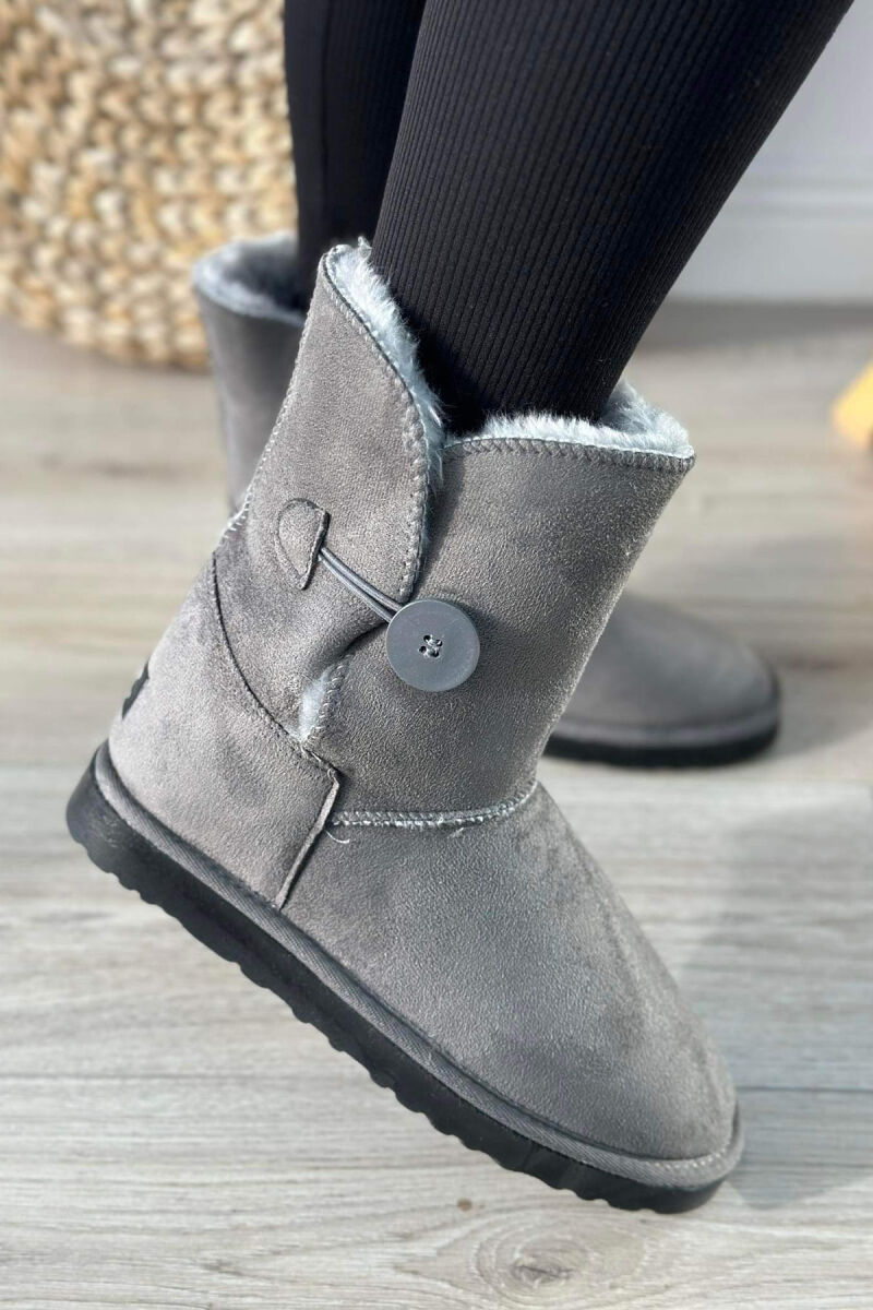 LONG BUTTON WOMAN UGG GREY/GRI - 1