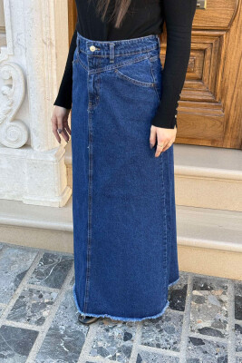 LONG DENIM WOMEN SKIRT BLUE/BLU 