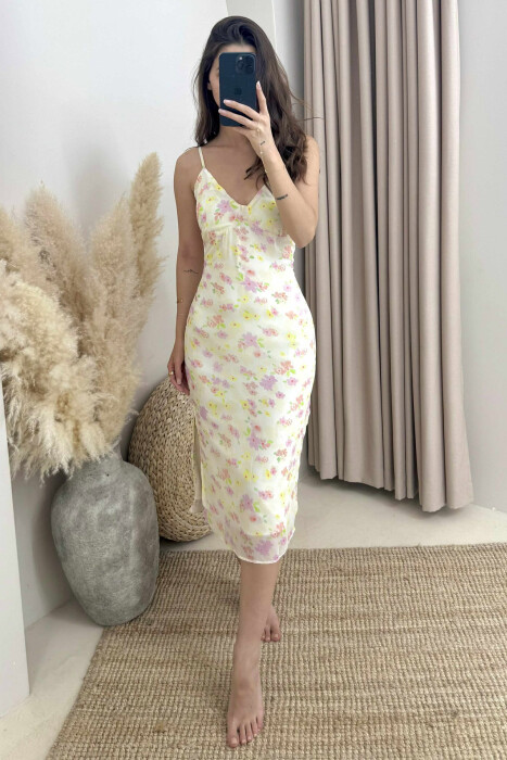 LONG FLOWERS DRESS MULTIPLE/SHNGJ - 1