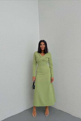 LONG ONE COLOR WOMEN DRESS MINT/MENTE 