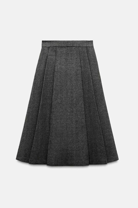 LONG ONE COLOR WOMEN SKIRT GREY/GRI - 2