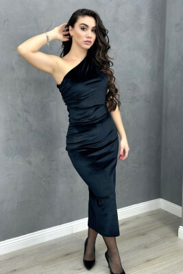 LONG VELVET DRESS BLACK/ E ZEZE 