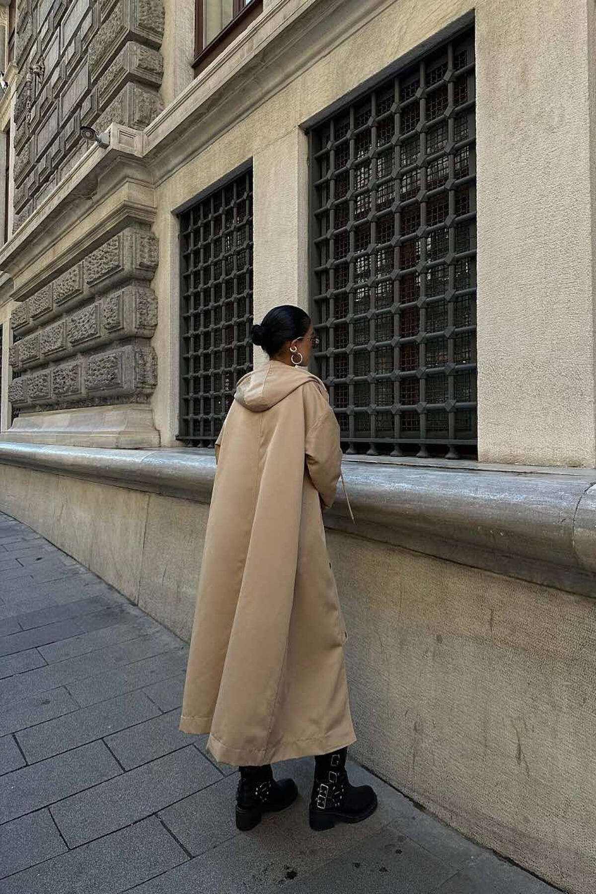 Yellow Wool Coat, Wrap Wool Coat, Oversized Wool Coat, Wool