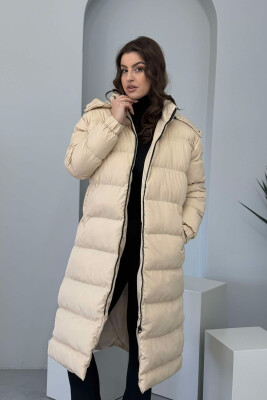 LONG WOMEN PUFFER JACKET BEIGE/BEZHE 