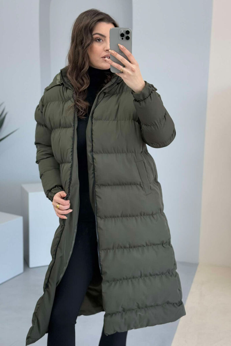 LONG WOMEN PUFFER JACKET GREEN/JESHILE - 4