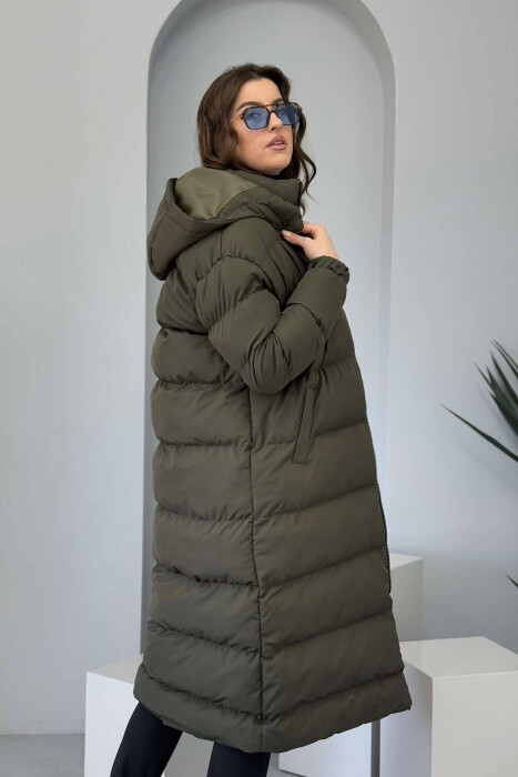 LONG WOMEN PUFFER JACKET GREEN/JESHILE - 8