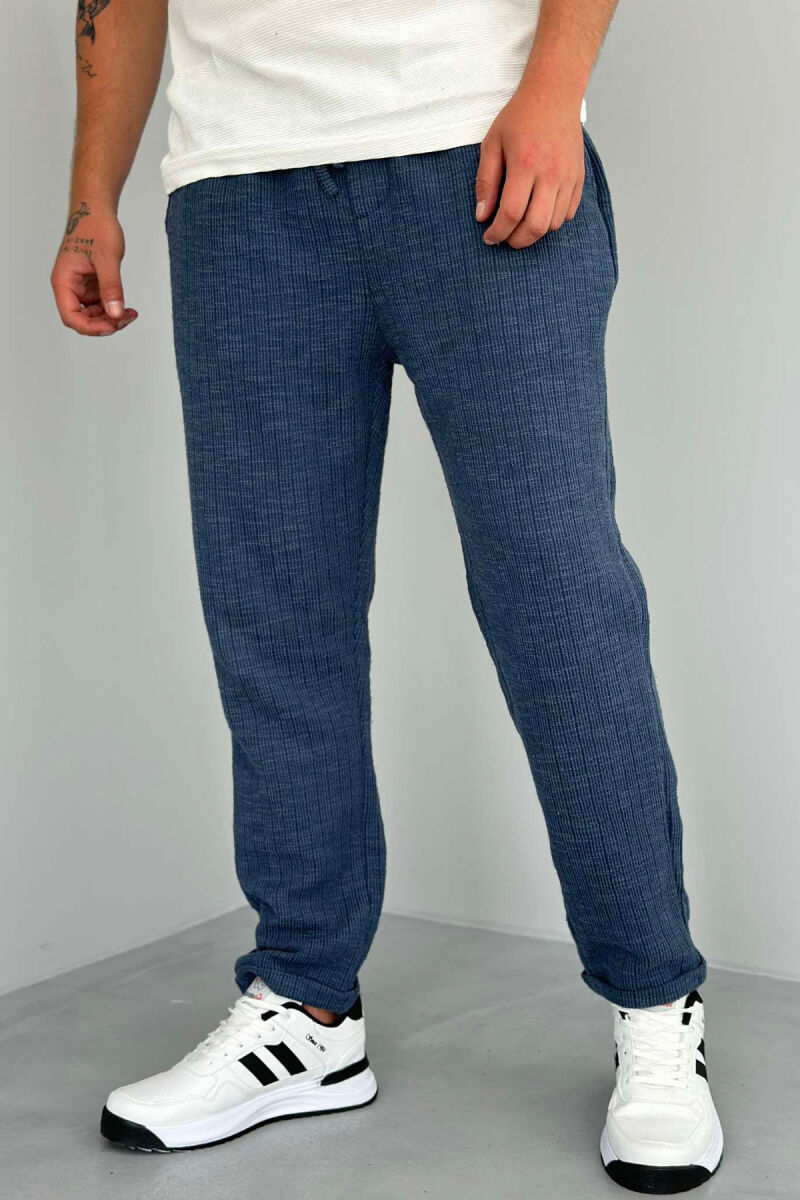 LOOSE LACING MEN PANTS BLUE/BLU - 2