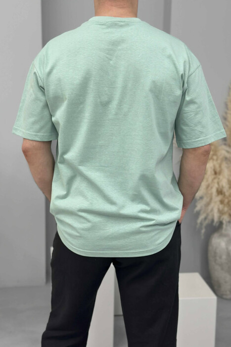 LOS ANGELES ROUND NECK MEN T-SHIRT MINT/MENTE - 3