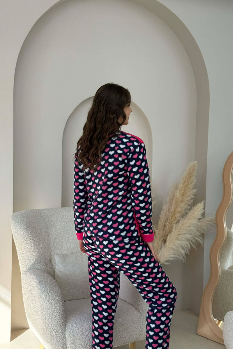 LOVE LIFE WRITINGS POLAR BLOUSE+TROUSERS WOMAN PIJAMAS FUCHSIA/CIKLAMI - 6