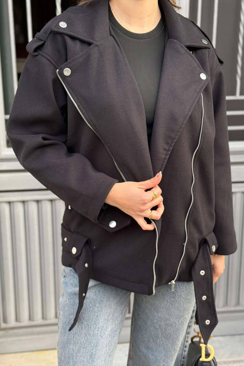 ZIPPED WOMEN JACKET BLACK/ E ZEZE - 6