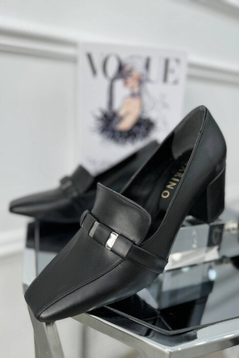 MATT SILVER DETAILS WOMAN HEELS BLACK/ E ZEZE - 2