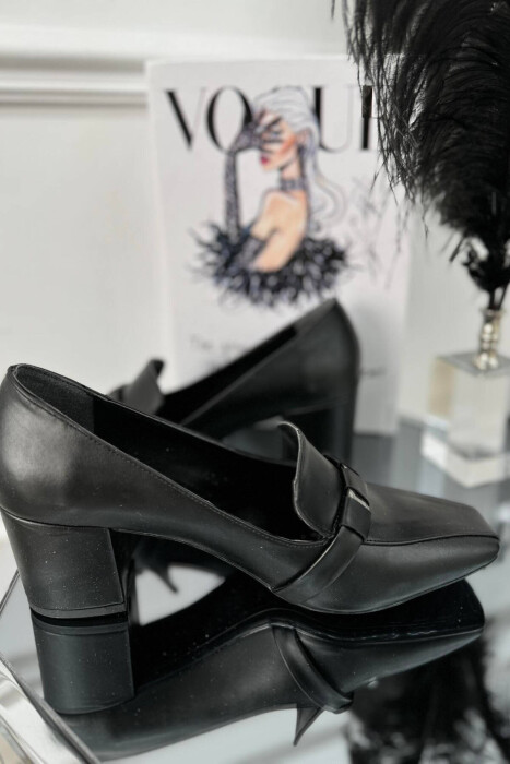 MATT SILVER DETAILS WOMAN HEELS BLACK/ E ZEZE - 3