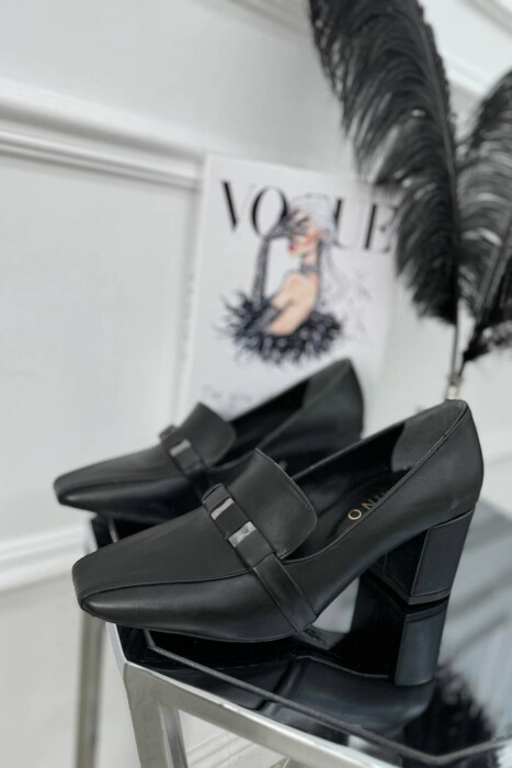 MATT SILVER DETAILS WOMAN HEELS BLACK/ E ZEZE 