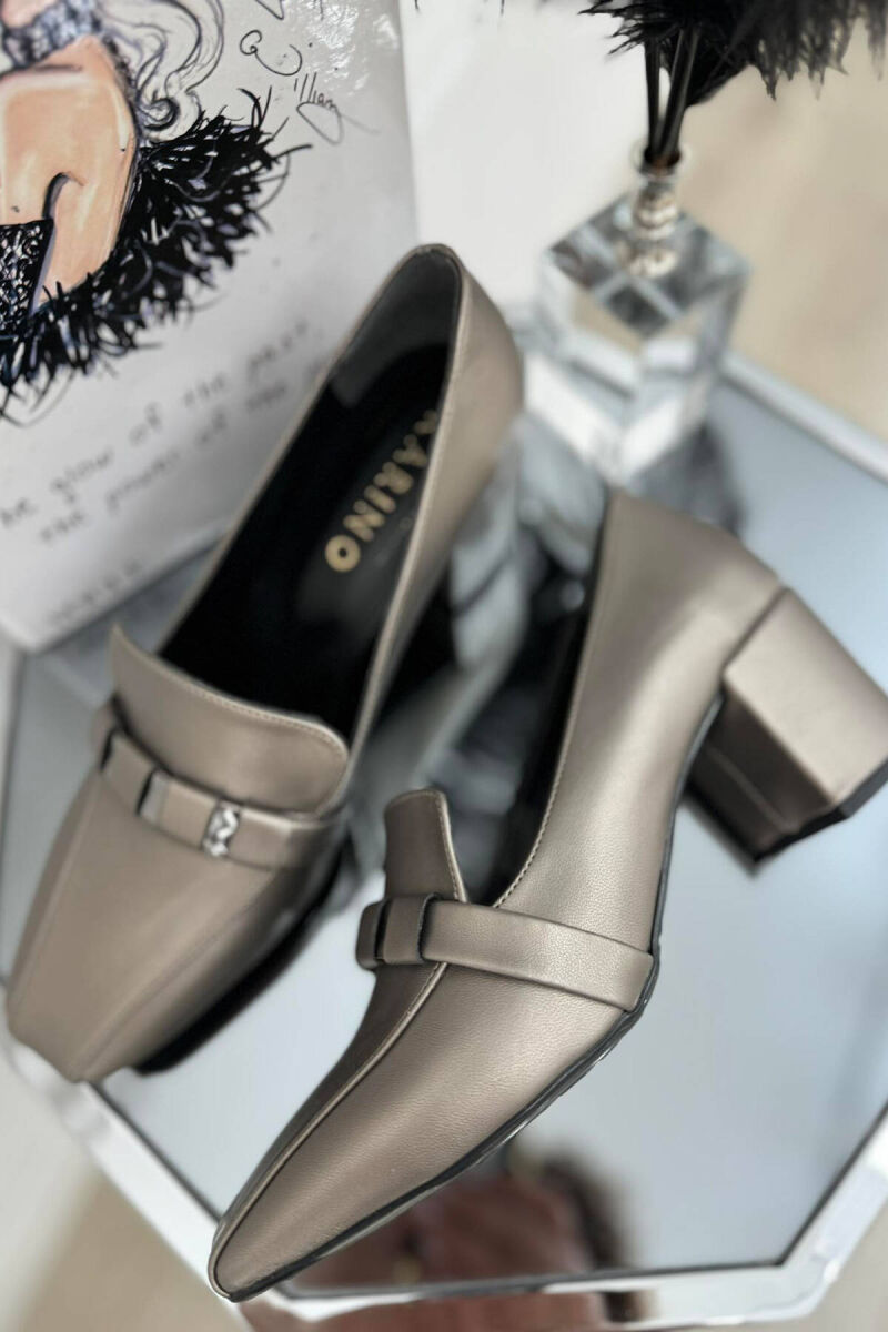 MATT SILVER DETAILS WOMAN HEELS GREY/GRI - 1