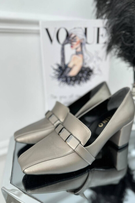 MATT SILVER DETAILS WOMAN HEELS GREY/GRI - 2