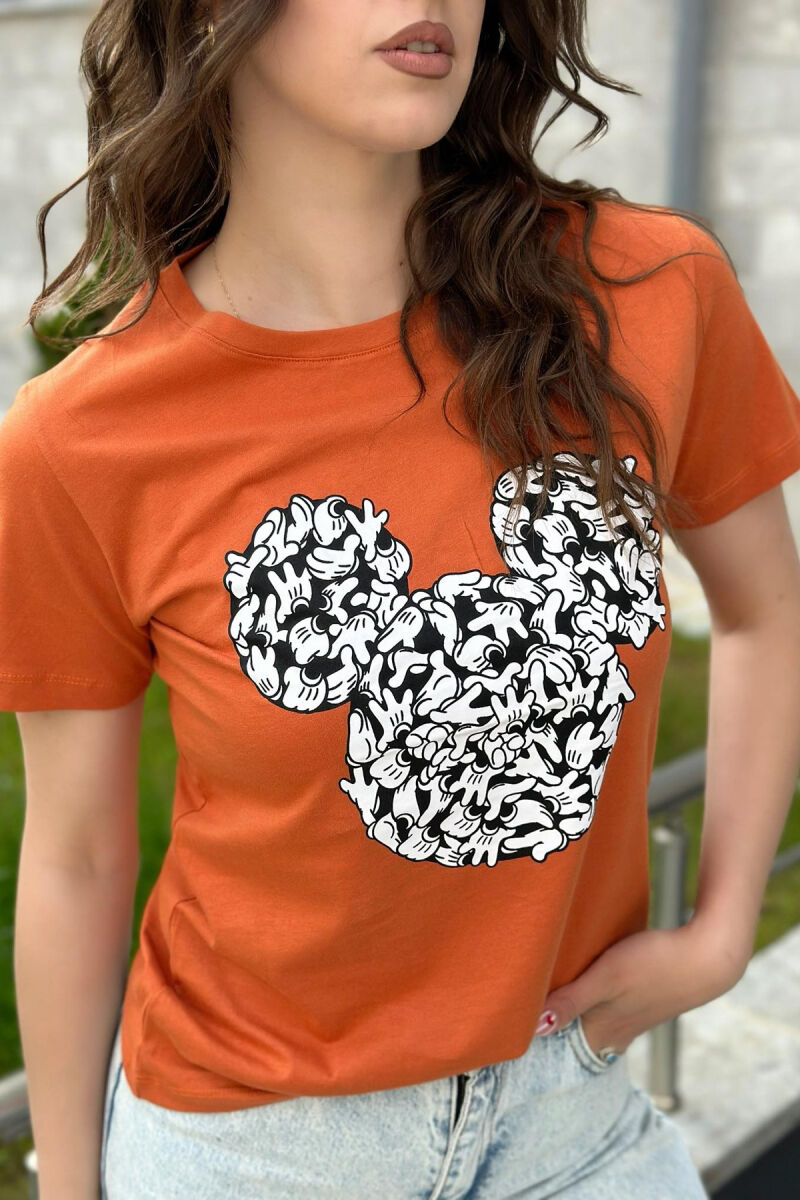 MINNIE MOUSE WOMEN T-SHIRT BRICK/TULLE - 2