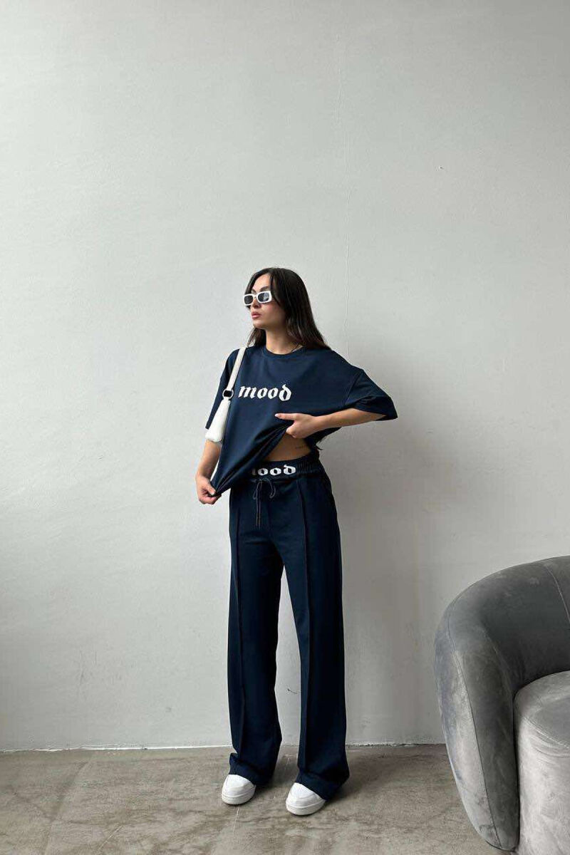 MOOD JOGGERS+T-SHIRT WOMEN SET BLUE/BLU - 6