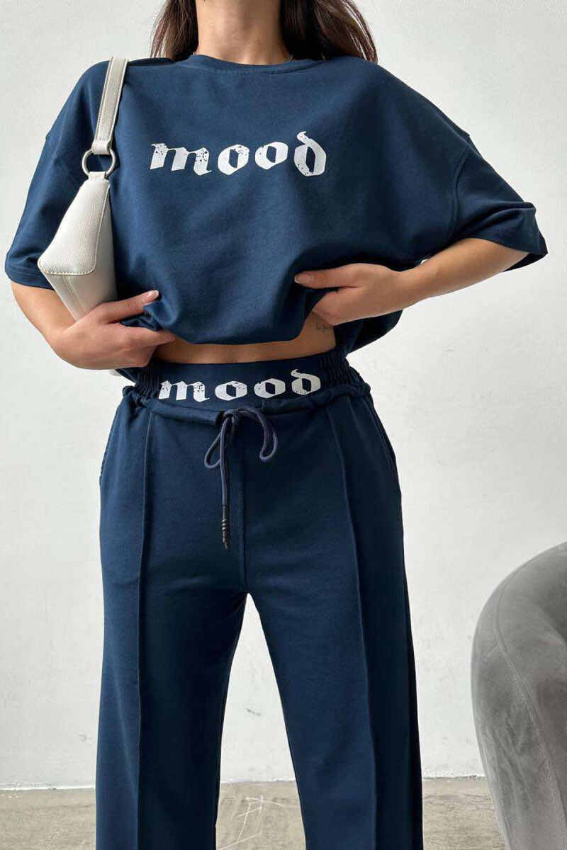 MOOD JOGGERS+T-SHIRT WOMEN SET BLUE/BLU - 8