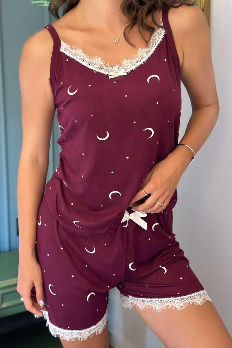 MOON STARS WOMAN PYJAMAS BUYRDGUNDY/VISHNJE - 1