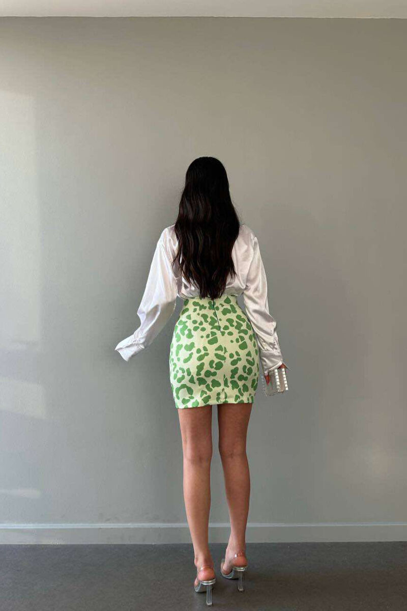 MOTIVE DIFFERENT COLORS SKIRT LIGHT GREEN/JEZB - 5