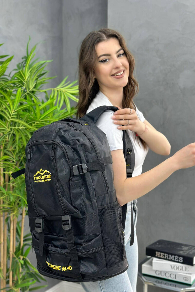 MOUNTAIN ZIPPER WOMAN BACKPACK BLACK/ E ZEZE - 1