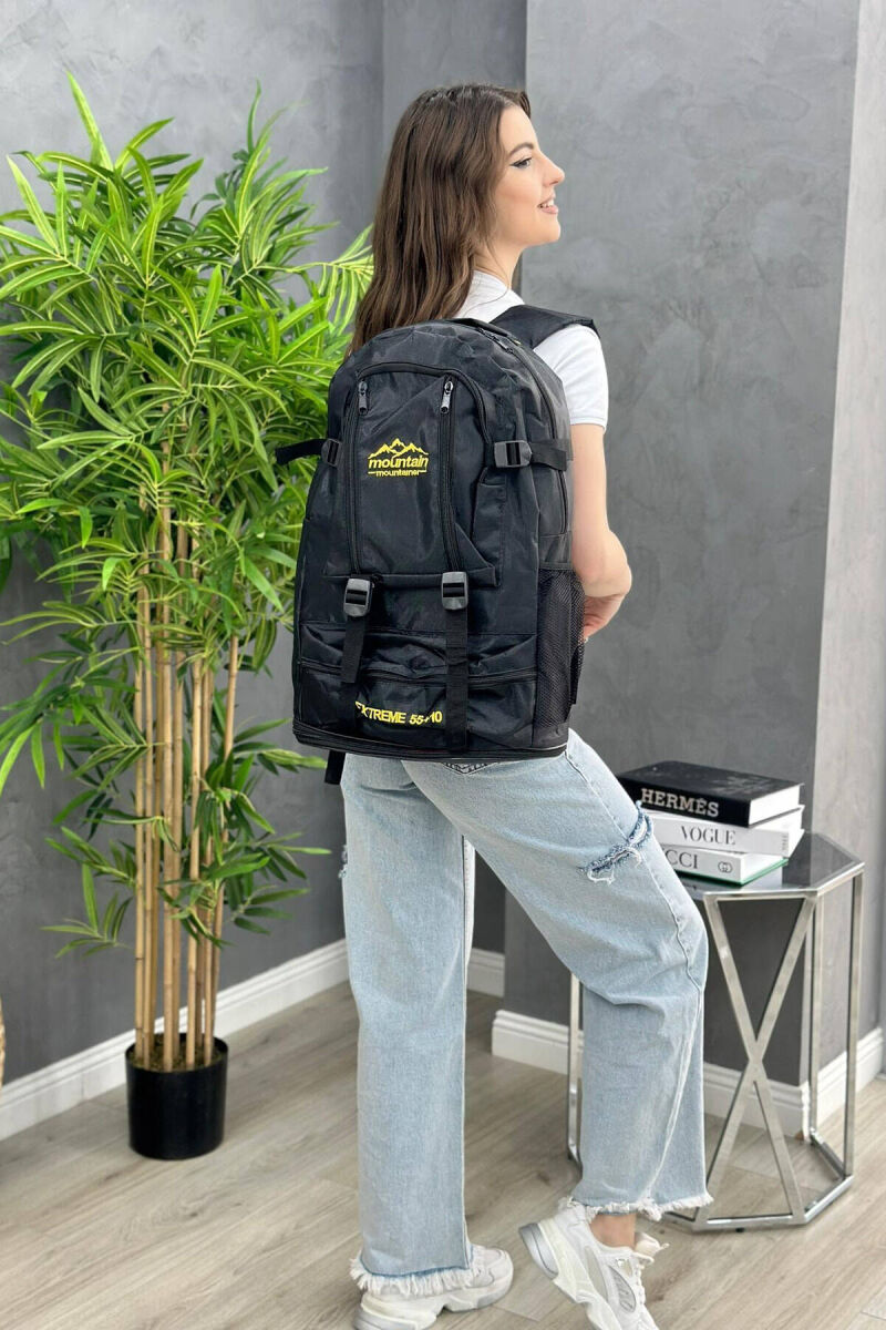 MOUNTAIN ZIPPER WOMAN BACKPACK BLACK/ E ZEZE - 4