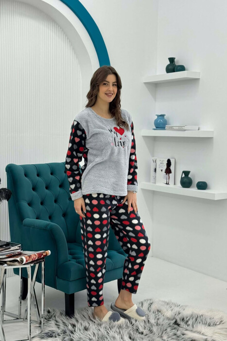 MY LOVE HEART WOMAN PYJAMAS GREY/GRI 