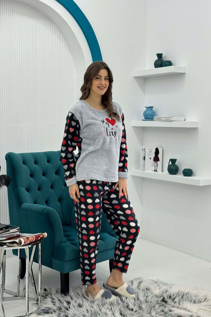 MY LOVE HEART WOMAN PYJAMAS GREY/GRI - 1