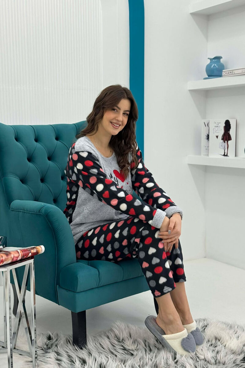 MY LOVE HEART WOMAN PYJAMAS GREY/GRI - 5