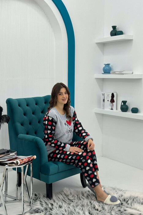 MY LOVE HEART WOMAN PYJAMAS GREY/GRI - 7