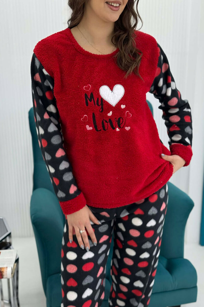 MY LOVE HEART WOMAN PYJAMAS RED/E KUQE - 3