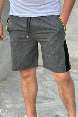 NEON ZIPPER MAN SHORTS DARK GREY/GEE 