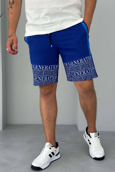 NEW GENERATION ZIPPER POCKETS MEN SHORTS BLUE/BLU 