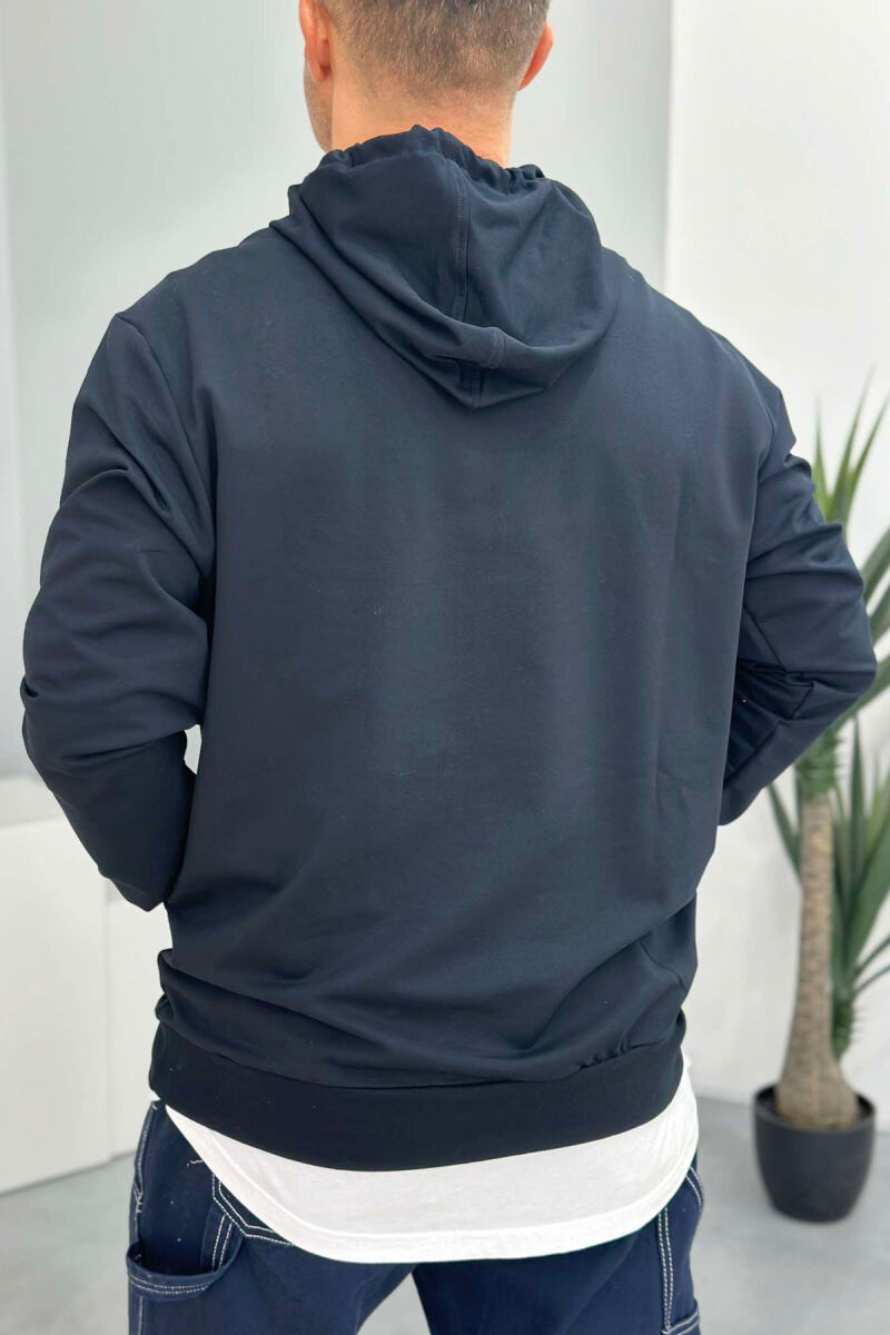 NEW LEGEND WRITTING ONE COLOR MAN HODDIE DARK BLUE/BEE - 2