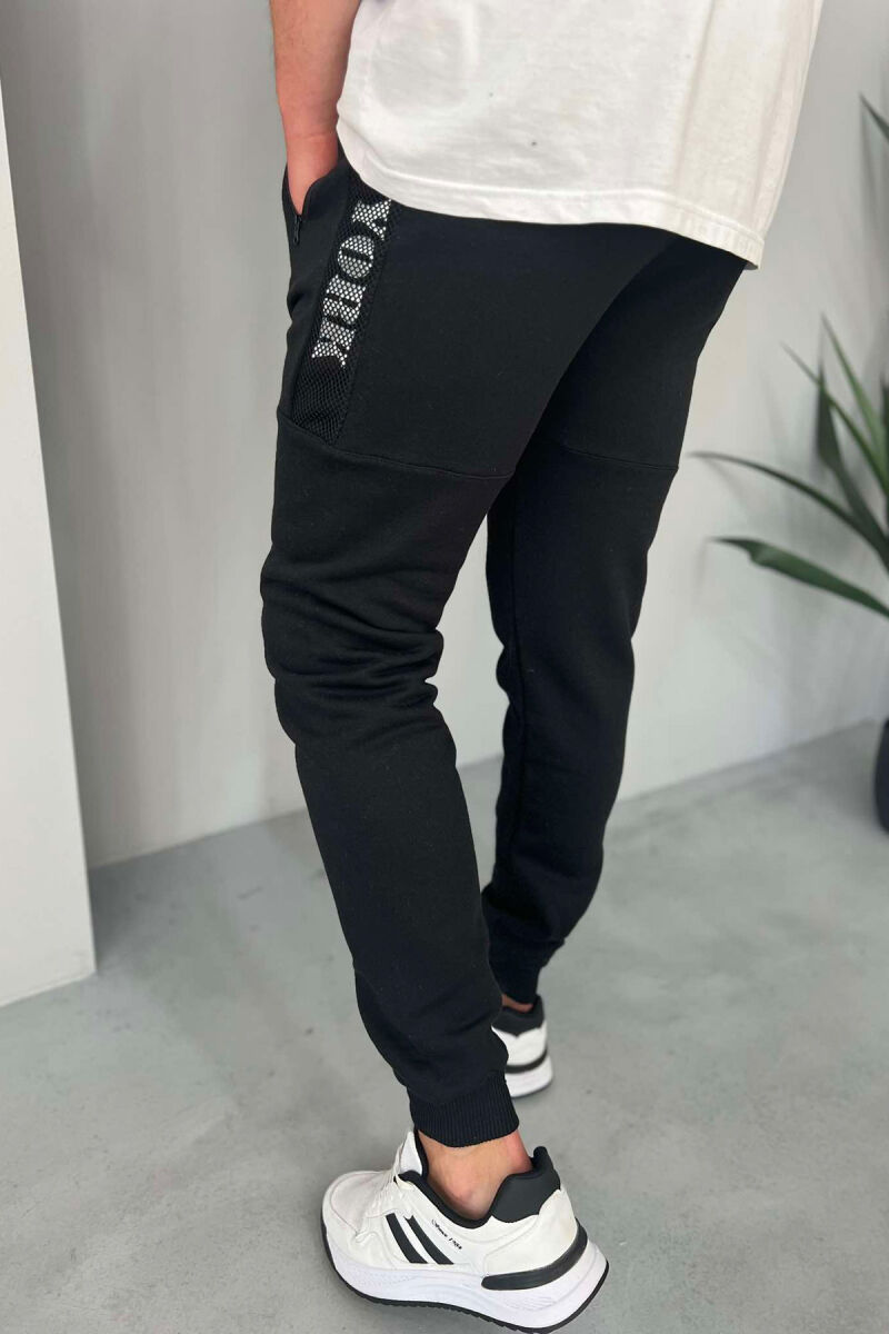 NEW YORK FLUFFY MEN SWEATPANTS BLACK/ E ZEZE - 2