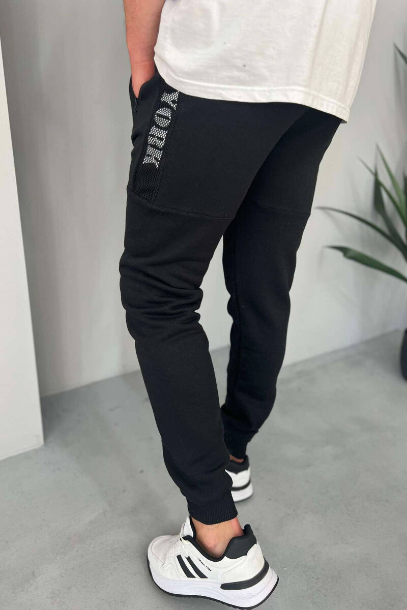 NEW YORK FLUFFY MEN SWEATPANTS BLACK/ E ZEZE - 2