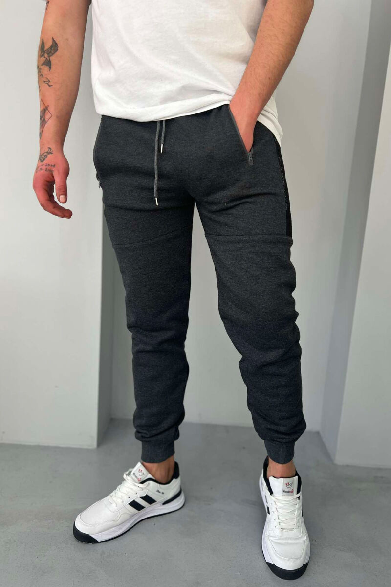 NEW YORK FLUFFY MEN SWEATPANTS DARK GREY/GEE - 1