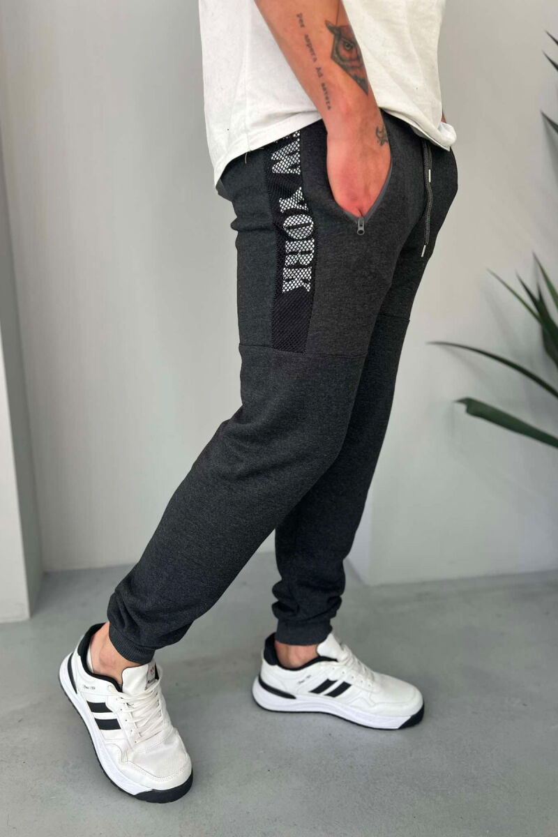 NEW YORK FLUFFY MEN SWEATPANTS DARK GREY/GEE - 5