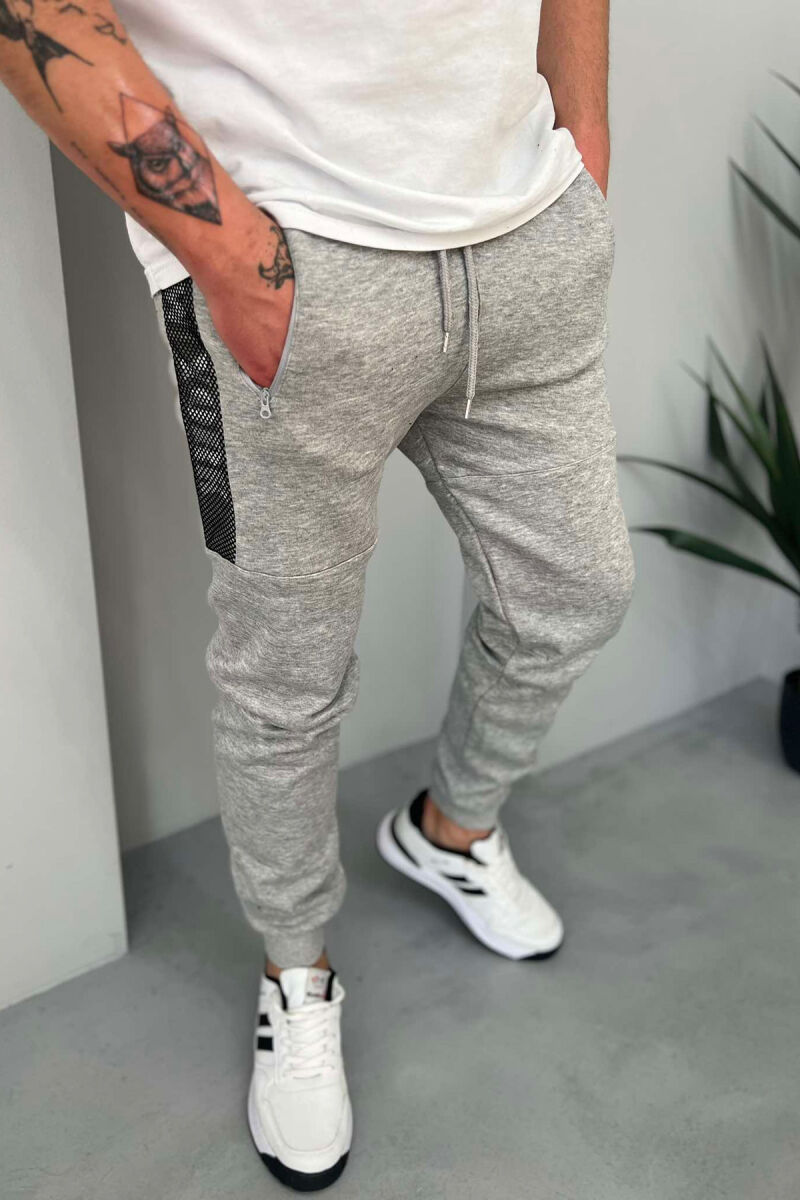 NEW YORK FLUFFY MEN SWEATPANTS GREY/GRI - 1