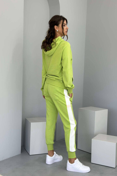 NEW YORK HOODIE+JOGGERS WOMEN SET LIGHT GREEN/JEZB - 4