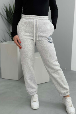 OAKLAND LOGO FLUFFY WOMEN SWEATPANTS LIGHT GREY/GZ 