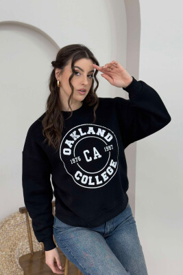 OAKLAND LOGO WOMEN SWEATSHIRT BLACK/ E ZEZE 