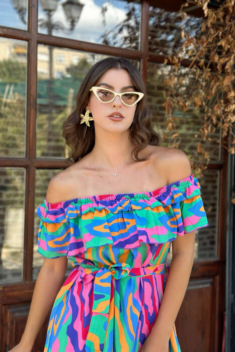 OFF SHOULDER WOMEN DRESS MULTIPLE/SHNGJ - 2