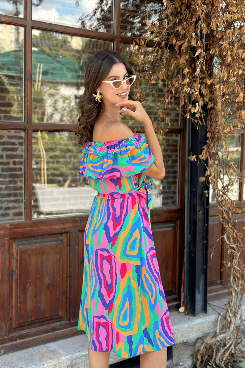 OFF SHOULDER WOMEN DRESS MULTIPLE/SHNGJ - 3