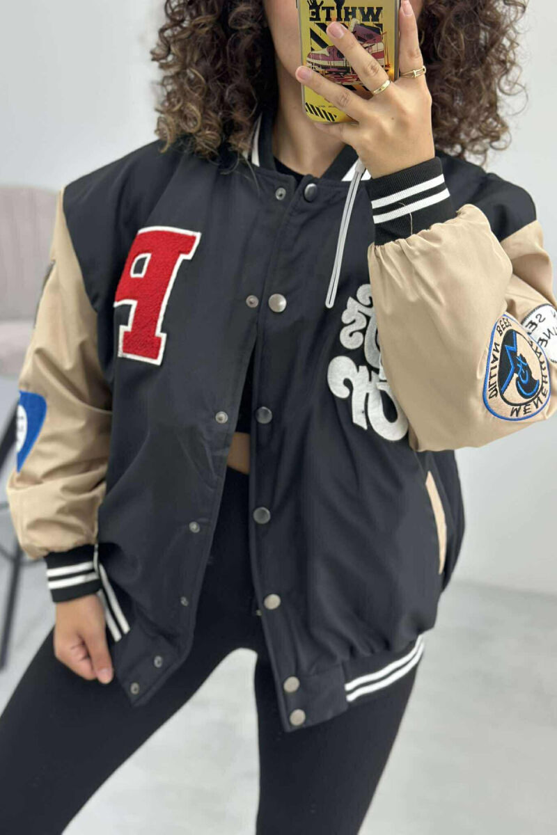 OLD SCHOOL DESIGN WOMEN JACKET BLACK/ E ZEZE - 2