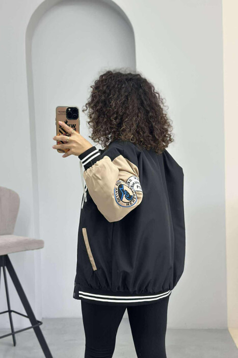 OLD SCHOOL DESIGN WOMEN JACKET BLACK/ E ZEZE - 3